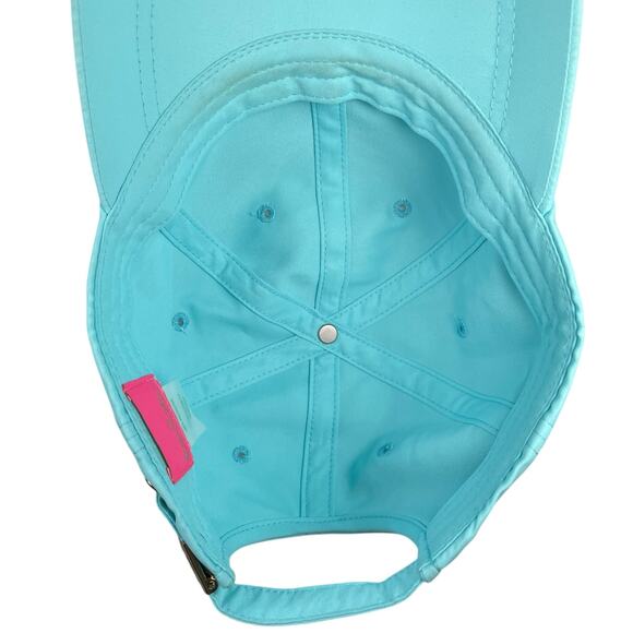 Lilly Pulitzer Solid Run Around Adjustable Hat Blue Cap - Picture 8 of 11